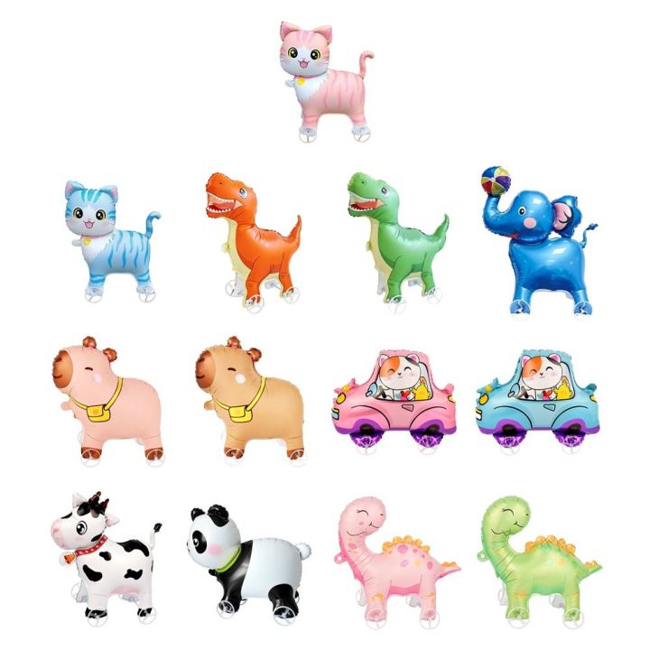 NAMSHEVA Thiết kế di động Bóng bay khủng long 4D Vẽ bằng giấy bạc Bóng ...