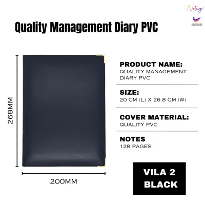 Diari Pengurusan 2027 Kulit Keras PVC Perancangan Perniagaan Diari Jurnal Buku Catatan Harian Kalendar Malaysia / 2026 Management Diary Hard PVC Cover Business Planning Diary Journal Daily Notebook Malaysian Calendar Large Journal Notebook MD