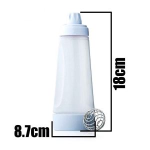 1Liter Hand Mixing Bottle Cupcake Pancake Muffin Waffle Pan Sauce Shaker Blender Batter Dispenser LA