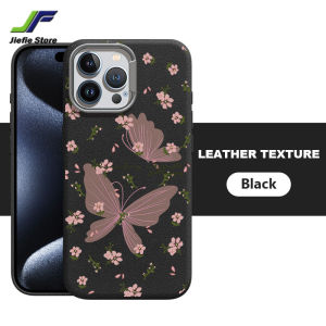 เคส JieFie สำหรับ VIVO Y20 Y20S Y20i Y20T Y12S Y12A V2043เคสโทรศัพท์ Y3S V2026ที่ V2027 V2028 V2029 V2042 Y20A หนังหรูหราผีเสื้อดอกไม้สีชมพูเคสโทรศัพท์มือถือซองนุ่มกันกระแทก