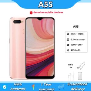 Original   A5S 6+128GB 4G Network WiFi Game Learning Work Student Elderly HD Photography Original Genuine Second-Hand Mobile