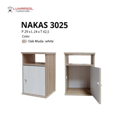 MEJA NAKAS SERBAGUNA MINIMALIS BED SIDE TABLE MEJA LAMPU TIDUR [PARCIL]