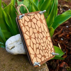 GONOVO STUDIO Wooden Pocket Flower Press DIY Creative Specimen Embossing Device Flower Preservation Tool Bag Pendant Plant Specimen Press For Plants Flowers Crafts