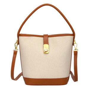 Elegant Womens Crossbody Bag with Top Handle PU Material Perfect for Ladies and Girls in Red or Beige