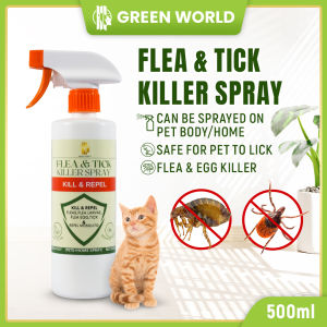Green World Flea & Tick Killer Spray For Cat & Dog