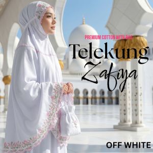 Zafiya Premium Cotton Embroidered Prayer Set with Bag Adult Free Size - Humairo Exclusive