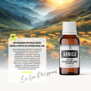 Eco Premium Arnica Montana Essential Oil Therapeutic Grade Steam Distilled 100% Pure Vegan Aromatherapy Skin and Hair