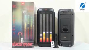 KTS-1755 1756 Bluetooth speaker Karaoke subwoofer RGB Colorful lighting effects with wireless microphone