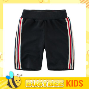 Kids Children Elastic Waistband Short Pants for 1-10 years old boys girls with side stripe contton tape / Seluar pendek kanak-kanak lelaki perempuan umur 1-10 dengan tampalan tepi pita belang