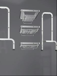 🌟SG STOCK🌟Multi-functional Kitchen Storage Rack Stainless Steel Dish Rack Drain Rack for Bowls and Chopsticks  Holder Cabinet Storage