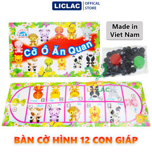 Bộ cờ 2 Trong 1 gồm Ô Ăn Quan và Hành Trình Xuyên Việt Trò chơi dân gian giải trí board game dành cho mọi lứa tuổi