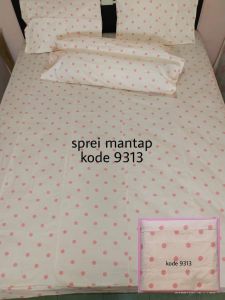 sprei perca My Love bahan katun cvc ukuran 140x200