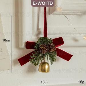 ซื้อ 1 ชิ้นลด 10 บาท เครื่องประดับแบบห้อยรูปกระดิ่งรูปผีเสื้อที่แขวนติดผนังประตูรถต้นคริสต์มาสประดับบ้านต้นคริสต์มาสตกแต่งปีใหม่