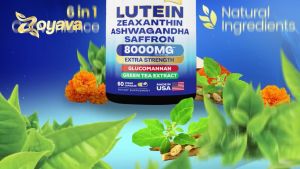 Lutein & Zeaxanthin 8000 mg Eye Vitamins with Saffron Adult Eye Health Supplement