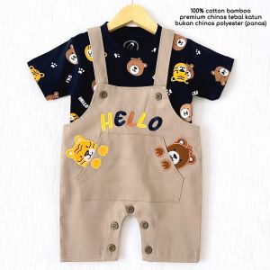 JUMPER CHINOS by babybeb Pakaian anak pakaian bayi setelan anak setelan bayi baju anak perempuan Perlengkapan bayi SITEMBEMBABYSHOP Hello panda BEAR /TIGER/DINO/FOX/BEAR TIGER twin zebra friends Orca AKIRA doby zoo tedbear