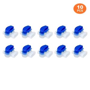 WENKEN 10Pcs Chống thấm nước Đầu nối cáp máy cắt cỏ tự động 3 Lỗ Gel Đầu nối gel chống thấm nước Bền bỉ 3 chân cắm Đầu nối dây 3 chân dành cho máy cắt cỏ tự động Garden Auto