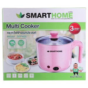 smarthome หม้อไฟฟ้าอเนกประสงค์ ขนาด 1.5 ลิตร พร้อมที่ต้มไข่  รุ่น SFP-400 รับประกัน3ปี