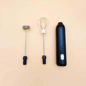 (HD1)Rechargeable Milk Frother 3-Speed Adjustable for Latte Cappuccino Electric Coffee Frother Sparkling Stick with 2 Removable Stainless Steel Stirrers  Pengocok Susu Boleh Cas 3 Kelajuan Boleh Laras untuk Latte Cappuccino Pengocok Kopi Elektrik 001s Bat