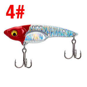 3.5g/5g/7g/10g/14g/17g VIB Swimbait Colorful Metal Sinking Jig 3D Eyes Hard Bait Spoon Spinner Fishing Lure Fishing Tackle for Bass Walleye Trout