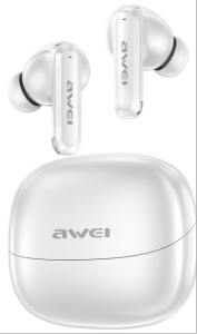 Awei T220 ANC AI True Wireless Bluetooth Earphone  In-Ear Earbuds Noise Reduction Waterproof Earpiece Clear Call 140+ Language Translation Communication is no Longer an Obstacle Listen to Music and Travel for Business two in one Headset High Quality