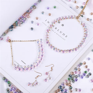 10Pcs 9x8mm Austria Crystal Beads Charms Faceted Drop Shape Spacer Beads For Jewelry Making DIY Bracelet Earrings Accessories