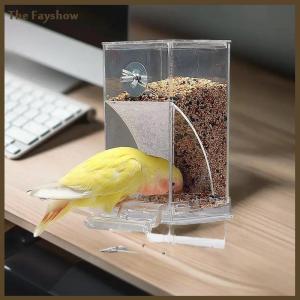 [The Fayshow] Công suất lớn chim trung chuyển Hộp chống giật gân chim thực phẩm quả bền Vẹt ăn hộp cho chim vừa nhỏ