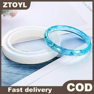 ZTOYL แม่พิมพ์ซิลิโคนใสสร้อยข้อมือเรซินแม่พิมพ์ทำเครื่องมือ