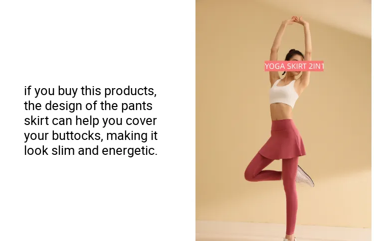 woman yoga high waist leggings with skirt fitness skirt sports