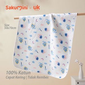 Sakumini Perlak Organik Bayi Alas Tatakan Ompol Cot Sheet Baby