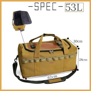 HIKEMAN 120L/53L Camping Outdoor Large Capacity Storage Bag Wear Resistance Waterproof Hiking Bag Backpack Shoulder Bag