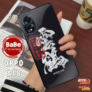 Casing Case Oppo A18 Terbaru Tulisan Jpn Casing Hardcase Softcase Glossy