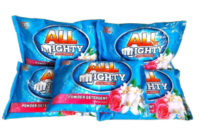 ALL MIGHTY Powder Detergent Original Scent 1 Kilogram per Pack Blue Pack [Wholesale Price] (5 Pieces)