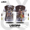 AXGG " One Piece - Granblue Fantasy " Luffy Gear 5 / Zoro / Usopp/ Jinbei / Sanji / Brook / Nami / Chopper / Robin / Franky Anime T-Shirt. 
