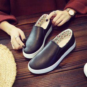 Fashion Breathable Leisure Shoes For Women Slip On Comfortable Walking Rubber Shoes For Lady