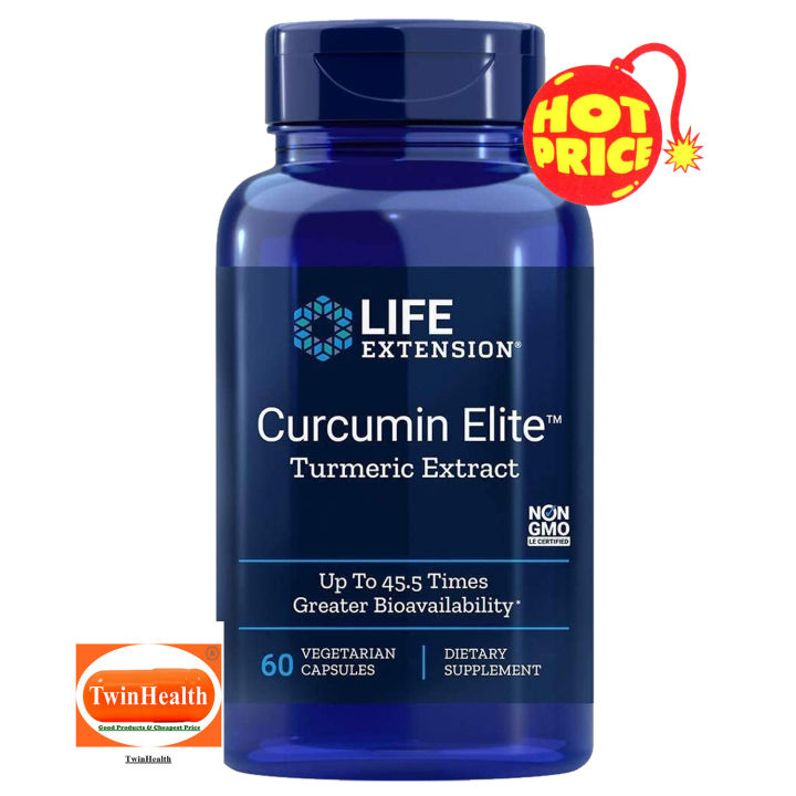 Life Extension Curcumin Elite™ Turmeric Extract 60 Vegetarian Capsules Th