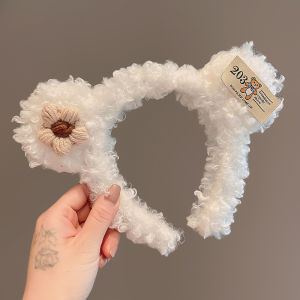 WDS Bando Wanita Karakter Telinga Beruang Bulu Lucu Korea Headband Fashion Bandana Aksesoris Rambut A-10