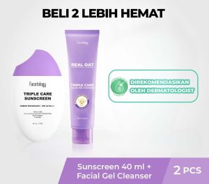 Facetology TripleCare Sunscreen SPF 40 PA+++ 40ml / Cleanser / Micellar water