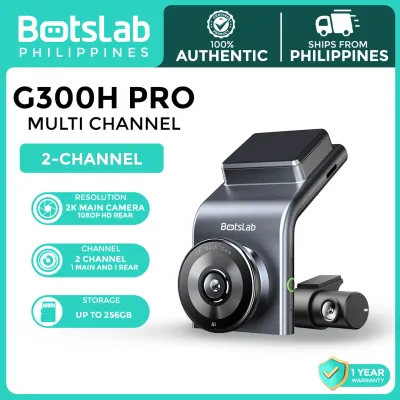 Botslab G300H Pro Front and Rear Camera | 3K Resolution | Built-in GPS | Loop Recording