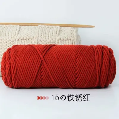 ไหมพรมคอตตอนนม ขนาด100กรัม 8ply milk cotton yarn จัดส่งที่รวดเร็ว