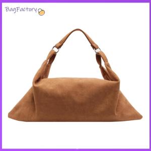 Versatile Women Tote Bag Faux Suede Stylish Large Capacity Shoulder Satchel for Travel and Work in Charcoal Gray