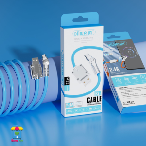 Kabel Data Fast Charging 120W 6A Desain Putar 180° Kabel Data Silikon MICRO  Type-C Kabel