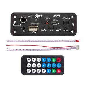 Kebidumei 6W Amplifier DC 5V MP3 Decoder Board Bluetooth 5.0 USB TF Radio Wireless FM Receiver 2*3W MP3 Player For Car