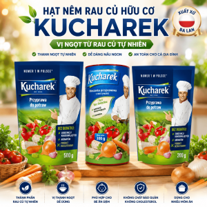 Hạt Nêm Rau Củ Hữu Cơ Kucharek Ăn Chay Dùng Được An Toàn Cho Bé Từ 12M