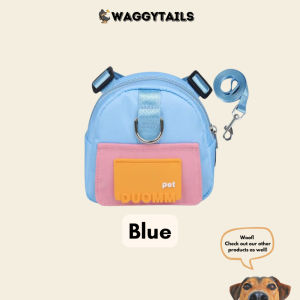 [SG] Cute Adjustable Harness Bag w Inbuilt Poop Bag Dispenser for Small Medium Large Dog Cat