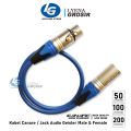 KABEL AUDIO CANARE XLR JACK GEISLER 0324/0323 FEMALE TO CANON XLR MALE 50 - 100 CM. 