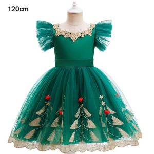 MIRELINA Váy xòe lưới Váy công chúa Giáng sinh Váy tutu thêu Cổ áo ren Váy khiêu vũ Giáng sinh Thanh lịch Váy dạ hội bồng bềnh Váy dạ hội cho nữ Tiệc Giáng Sinh