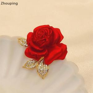 【ZP】 Cute Jewerry Khí chất màu đỏ tăng Trâm cao cấp phù hợp với phụ kiện pins thiết kế trâm cài