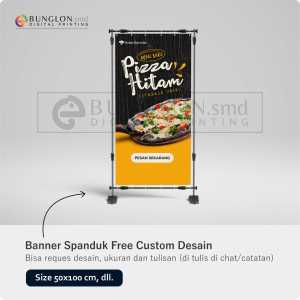 PRINT CETAK SPANDUK BANNER PIZZA FREE DESAIN