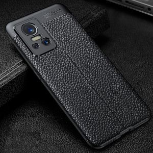 Case For Realme GT Neo 3 Neo3 5G Leather Texture Soft TPU Silicone Phone Casing Back Cover Shockproof Bumper