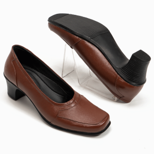 Sepatu Pantofel Wanita Formal Kerja Kantor Kulit V013